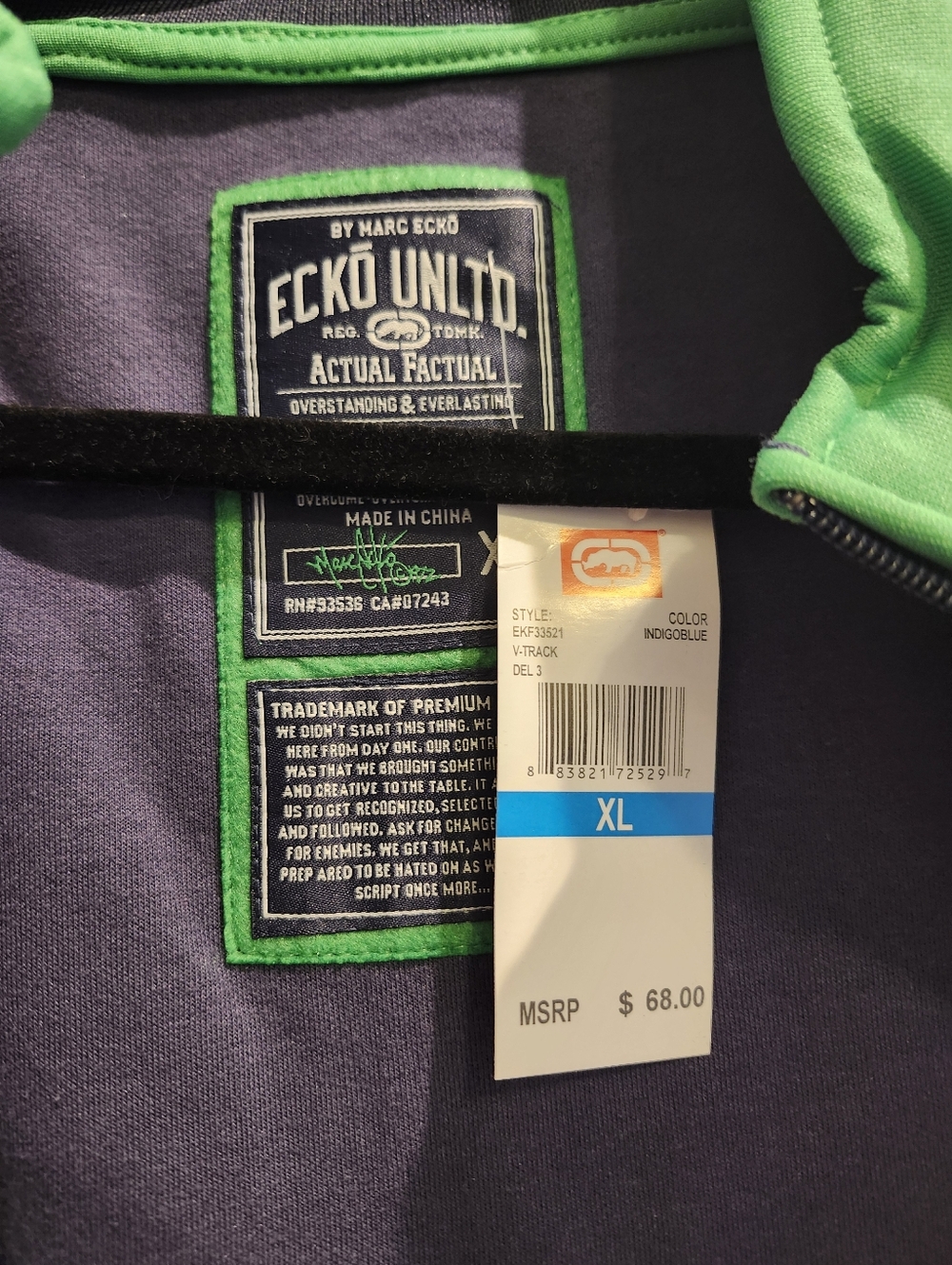 Vintage Eckō Unlimited Track Windbreaker Jacket - Picture 5 of 10